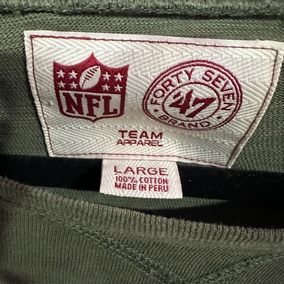 Green Bay Packers 47 Brand Vintage Forty Seven Long Sleeve Shirt. Size Large - Picture 5 of 6